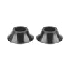Harley Touring 2 x Black Front Axle Wheel Spacers (2008-2018)