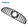 Mercedes-Benz GLC300 2020-2021 Gloss Black Front Upper Bumper Grille