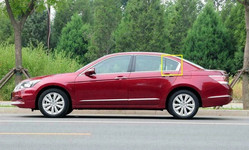 Honda Accord 2 x Carbon Fiber Rear Window Quarter Louver Cover Trim (2013–2017)