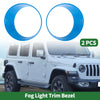 Jeep Wrangler (2024) - ABS Light Blue 2 x Car Headlight Trim Bezels