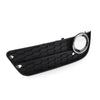 Audi A5 Left Front Bumper Fog Light Grille Cover w/ Chrome Ring (2008-2011)