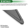 Honda Civic Front Left Side Door Pillar Window Trim (2012-2015)