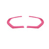 BMW F20 F22 F30 F32 F10 F06 2 x Pink Leather Steering Wheel Covers (2011-2020)