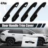 Toyota Highlander RAV4 (2019-2021) Black 4 x Car Side Door Handle Cover Trim