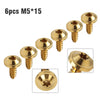 Fastening 6 x M5x15mm Titanium Torx Head Self Tapping Screws
