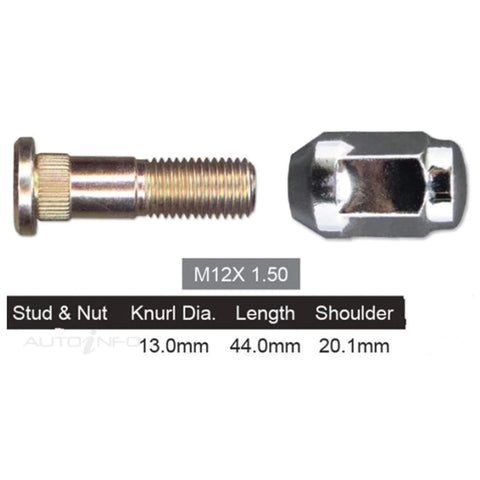 Ford Everest UA Rear Wheel Stud & Nut (2015-2019)