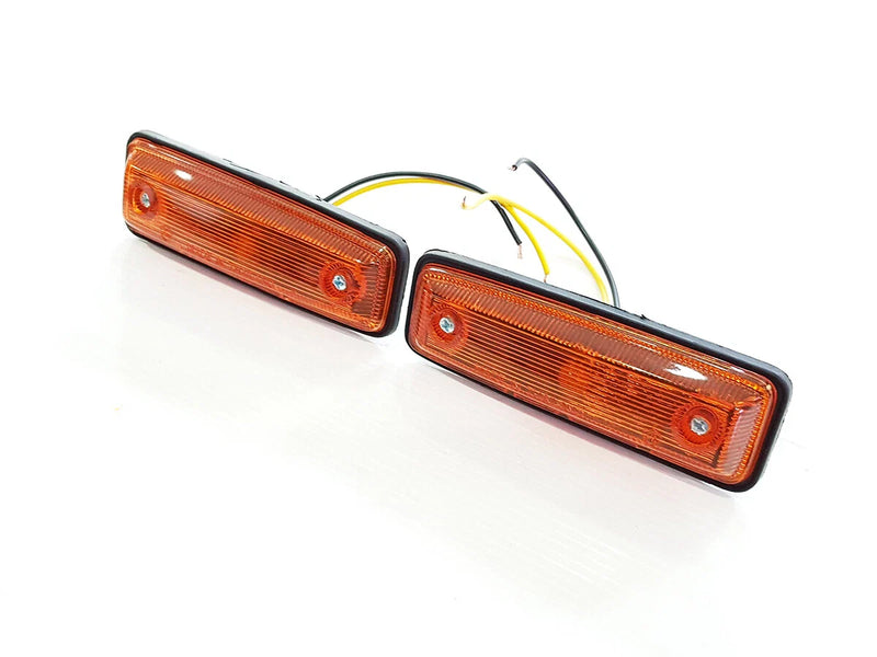 Toyota Hilux Ute Front Bumper Blinkers Lamps Amber (1978-1983)