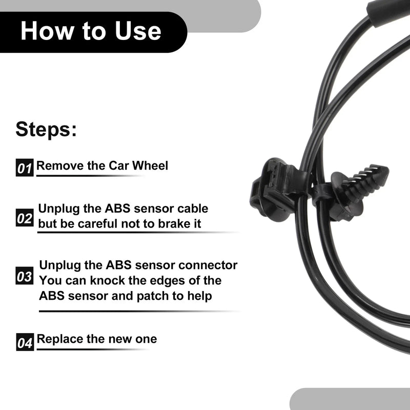 Dodge Avenger ABS Wheel Speed Sensor Kit Front Right (2008-2014)