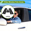 Chevy Captiva (2006-2015) Black 6x Pillar Window Trim