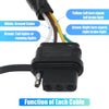 Nissan Frontier, Xterra, Pathfinder 4 Way Flat Trailer Wiring Harness Plug (2005-2023)