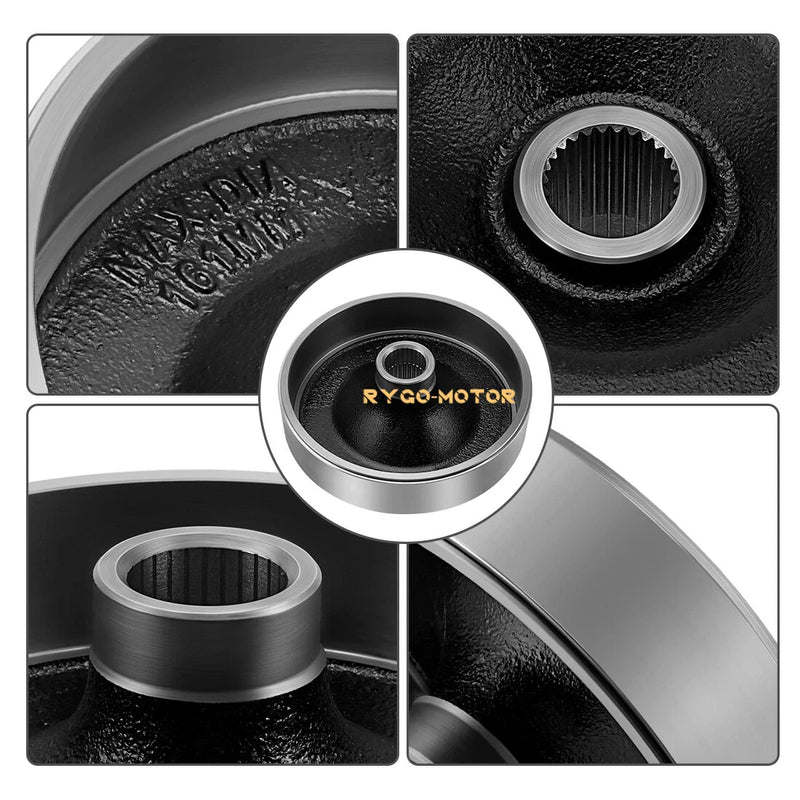 Yamaha Big Bear 400 YFM400 Rear Brake Drum Hub Shoes Cover (2000–2004)