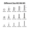 M345 500 PCS Hexagon Socket Bolts and Nuts Set