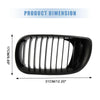 BMW 335i Matte Black Front Upper Hood Bumper Grille (2007-2013)