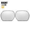 Honda Odyssey Left Right White Mirror Glass Pair w/ Back Heated (2010-2013)
