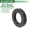 Oil Seal 38x65x12mm Rotary Shaft Seal NBR Rubber Black 5 Pcs