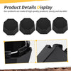 Polaris Sportsman 4Pcs Black Center Wheel Hub Caps (2015–2025)