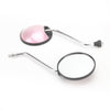 Universal Scooter M8 CW Thread Right & Left Pink Mirror Set