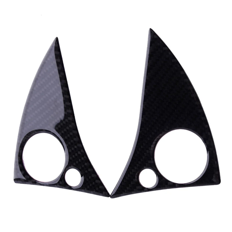 Benz C-Class W204 2 x Carbon Fiber Steering Wheel Button Covers (2007-2010)