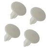 White Set of 8 Front Bumper Plugs License Plate Hole Covers