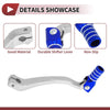 Kayo T6 Silver Tone Blue Folding Gear Shifter Lever