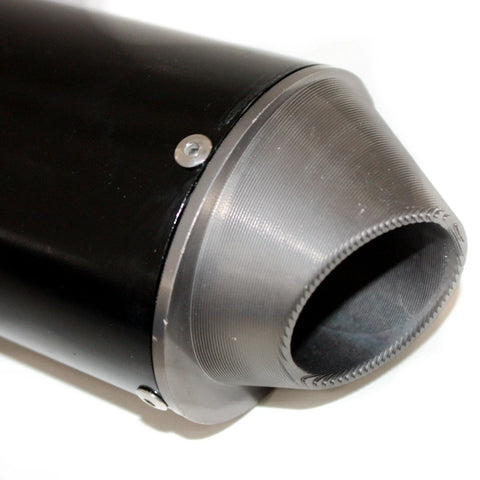 125cc 160cc Dirt Bike 38mm Chrome CNC Alloy Exhaust Muffler + Clamp