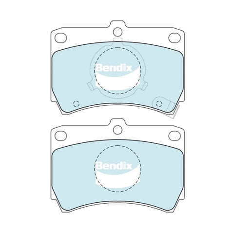Ford Meteor GC B6 Front Disc Brake Pad Set (1985-1987)