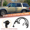 Ford Explorer 6 Pcs Spark Plug Wire Ignition Coil Cables (2002-2005)