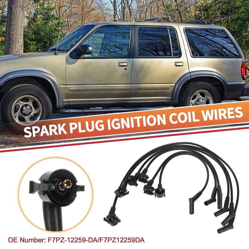 Ford Explorer 6 Pcs Spark Plug Wire Ignition Coil Cables (2002-2005)