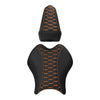 Yamaha YZF R6 Black Orange Driver & Passenger Seats (2017-2022)