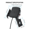 Motorcycle Scooter 15W Wireless Charging Pad (Universal, Black)