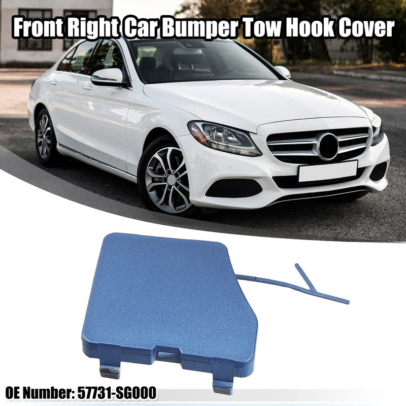Subaru Forester Blue Front Right Bumper Tow Hook Cover (2015-2018)