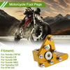 Honda CRF50 Footrests Gold Tone Motorcycle Foot Pegs (2004-2023)