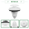 Toyota Tacoma (2001-2022) White 10 x Door Trim Panel Clips