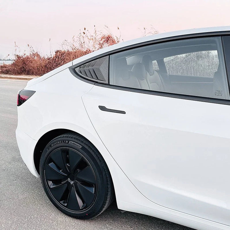 Tesla Model 3 Air-intake Rear Side Window Louvers Cover Trims