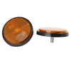 4x M6x1.0 Orange-Red Plastic Screw-Mount Reflective Motorcycle Reflector
