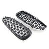 BMW E89 Z4 (2009-2016) Gloss Black 2 x Front Upper Bumper Mesh Grille