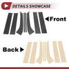 Ford Everest (2015-2021) Carbon Fiber Black 8 Pcs Door Pillar Window Trim