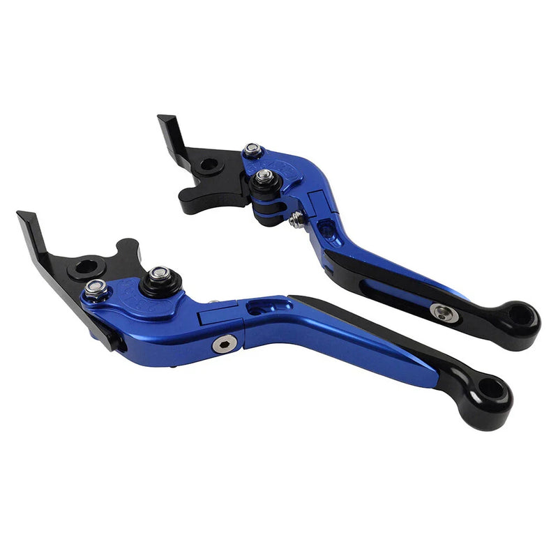 Kawasaki Z1000 ZX6R Blue Extendable Brake Clutch Levers (2007-2018)