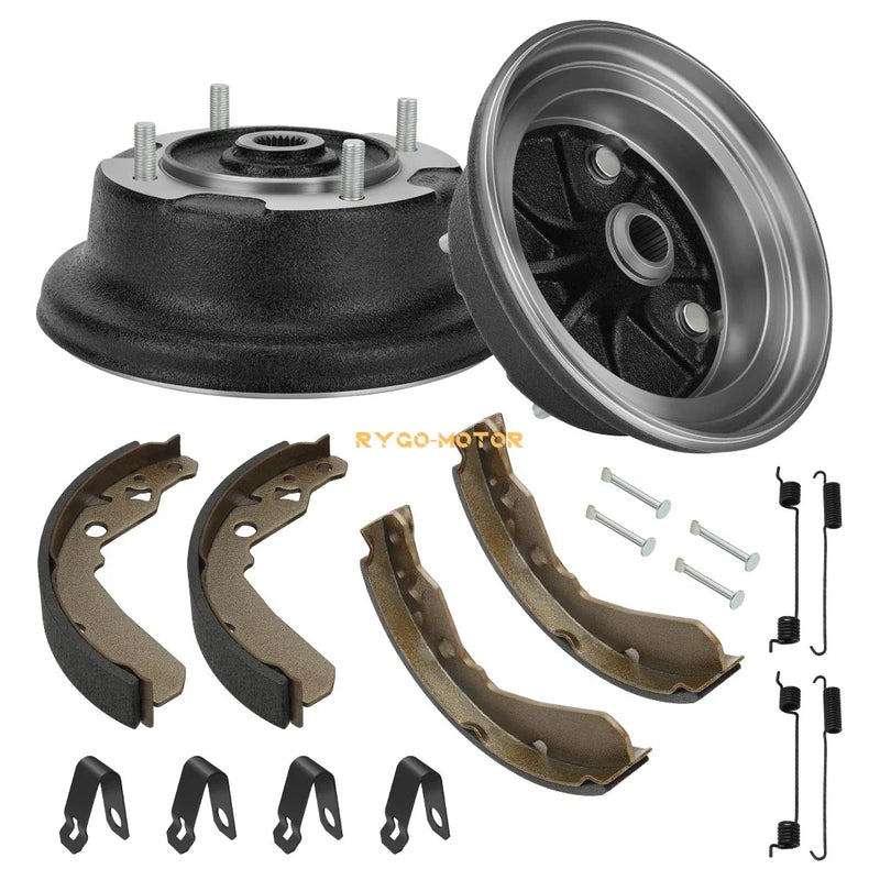 Kawasaki Mule 600 610 SX 2 x Front Brake Drum W/Bolts & Shoes