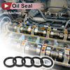 Rotary Shaft Seal 40x52x7mm Oil Seal Nitrile 70 Durometer Rubber Black 5 Pcs