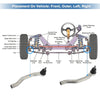 Acura CL TL 2 x Front Outer Tie Rod End Links (2001-2003)