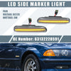 BMW 325i 330i E46 LED Side Marker Amber Light  Clear Lens (2001-2006)