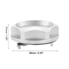 Mitsubishi Silver Tone Aluminum Alloy Gas Engine Oil Filler Cap