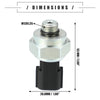 Nissan Power Steering Pressure Sensor (Metal, Black/Silver)