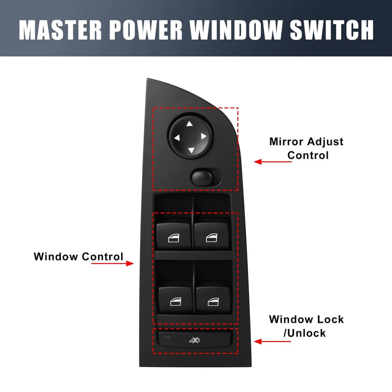 BMW 325i (2005-2011) for BMW 335i 2x Master Power Window Switch (2007-2012)