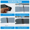 Honda Accord (2018-2022) Matte Black 6 Pcs Windshield B Pillar Trim