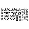 Car Hood Trunk Waist Line Graphics Floral Sticker Decals