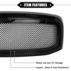 Dodge Ram 3500 2006-2009 Gloss Black Grille Assembly