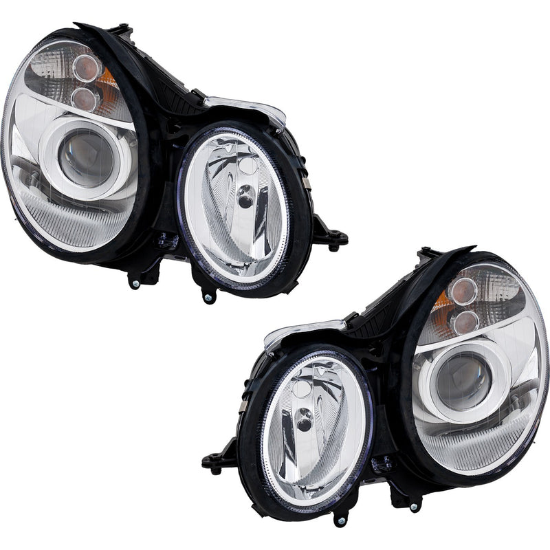 Halogen Headlight Set LH RH For 2003-2006 Mercedes Benz