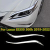 Lexus ES350 300h Chrome Headlight Eyebrow Moulding Strips 2 x (2019–2022)